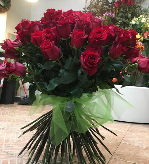 Bouquet di 50 rose rosse