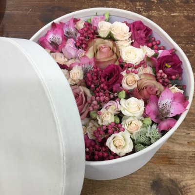 Flowerbox in velluto