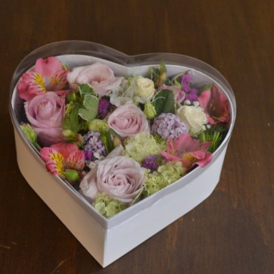 Flower box cuore